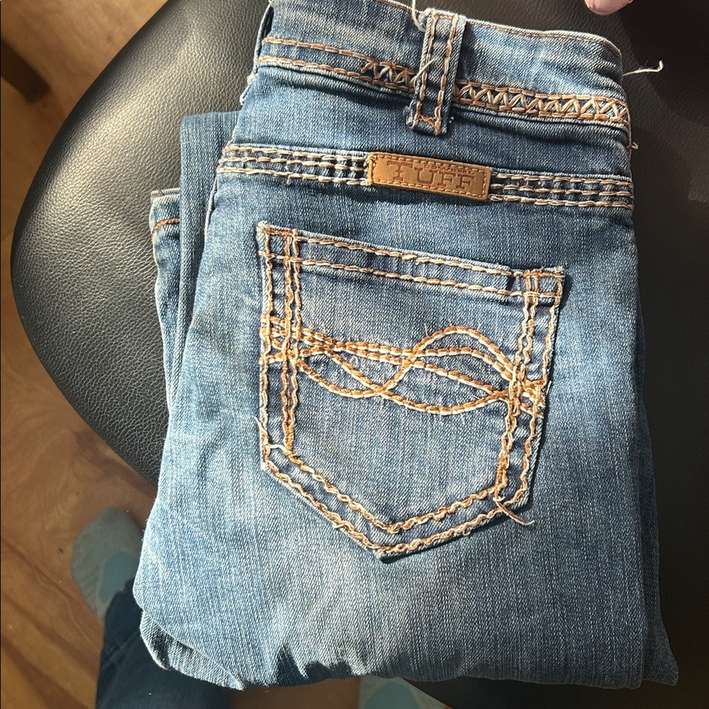 Cowgirl Tuff Blue Boot Cut Jeans